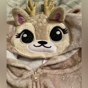 Justice Reindeer Onesie girls size 10